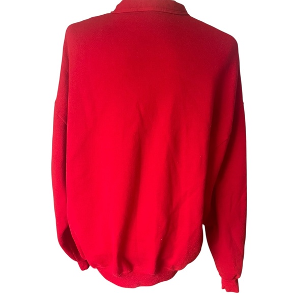 Vintage Teddy Bear Applique Red Button-Up Cardigan OS - Picture 5 of 5